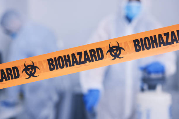 Professional Biohazard technician working in Elkins, AR